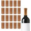 QUARKZMAN 150pz PVC Termo Termoretraibile Capsule Vino Bottiglie Sigillatura Vino Termoretraibile Tappi per Vino Bottiglie Vetro Vino Cantine Casa 30x60mm Oro