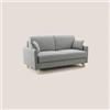 Divani.Store DIVANI STORE - Divano Letto Matrimoniale 160 cm in tessuto impermeabile - EDGAR Materasso 120x197 cm - Artigianale - Grigio Chiaro