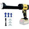 Chengsuwei Pistola a cartuccia a batteria per DeWalt 20V Max con luce LED e 4 velocità regolabili Per riparare le piastrelle del pavimento e sigillare i piani di lavoro della cucina (Batterie non incluse)