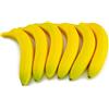 Ulalaza Banane gialle di simulazione realistica di frutti artificiali della banana falsa 6Pcs per le disposizioni della decorazione