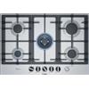 Bosch PRONTA CONSEGNA - SPEDIZIONE IMMEDIATA Piano Cottura da Incasso a Gas Inox Griglie in Ghisa 5 Fuochi 75 cm Serie 6 Bosch PCQ7A5M90