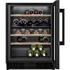 Siemens Cantina Vino da Incasso 60 cm Altezza 82 cm Sottotop Classe G 44 Bottiglie 2 Temperature Porta In Vetro Nero iQ500 Siemens KU21WAHG0