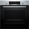 Bosch HBA574ES3 Serie 4 Forno da Incasso Multifunzione Elettrico 60 cm Inox Classe A+ Pirolitico - Manopole push pull