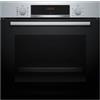 Bosch PRONTA CONSEGNA - SPEDIZIONE IMMEDIATA Bosch HQA514ES3 Serie 4 Forno da Incasso Multifunzione Elettrico 60 cm Inox Classe A+ Vapore Value Steam - Manopole push pull