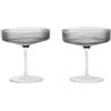 Ferm Living - Coppa da champagne Ripple - Trasparente - Vetro soffiato a bocca - Designer Trine Andersen