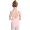 DGSHIRLDJO Body Danza Bambina Donne Abbigliamento da ballo con cinghie regolabili Balletto Body Leotards Ragazze Ginnastica Leotards (160, Rosa)