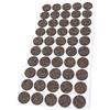 Adsamm® / 50 x feltrini autoadesivi in lana / marrone / Ø 22 mm / tondi / piedini per mobili in feltro naturale extra soft da 3 mm di spessore / pad protettivi per arredi Adsamm® Quality