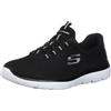 Skechers Summits Top Player, Scarpe da Ginnastica Donna, Black Knit Trim, 41 EU