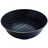 Zafferano Serie Black Stone Bowl Grande in Porcellana, Diametro 203 mm, Colore Nero Filo Oro, Lavabile in Lavastoviglie, Confezione Set 3 Pezzi