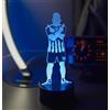 Shop and Solve FootballLED - Luce 3D luce notturna - lampada USB e batteria con telecomando, 7 colori e 5 modalità idea regalo CELEBRATIVA Scudetto e Stella Lauti per tifosi neroazzurri