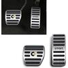 SHIFENG Per Smart 453 fortwo forfour Copertura Acceleratore Freno Pedale Accessori (Argento, logo Smart)