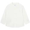 Mayoral Camicia m/l c/Coreana Lino per Bimbo Bianco 18 Mesi (86cm)