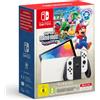 NINTENDO SWITCH OLED WHITE CONSOLE BIANCA +SUPER MARIO WONDER + 12 MESI ABBONAM.