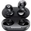 Hikapa X9, auricolari wireless Bluetooth 5.3, impermeabili, con controllo touch, con microfono e bassi profondi, per sport, giochi e corsa, colore nero