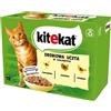 KITEKAT Drobiowa Uczta in gelatina 12x85g cibo umido per gatti con pollo, tacchino e pollame