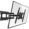XTRARM TiTon Double 100 cm Supporto TV Parete per 50-75 Pollici - Braccio TV Doppio fino a 100 cm, Girevole, Inclinabile e Rotazione, Portata 80 kg, VESA fino a 600x400 mm