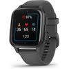 Garmin Garmin Venu Sq 2, Smartwatch, Display 1,4 AMOLED, GPS, Cardio, SpO2, 25+ App Sport & Fitness, Workout, Coach, Pay, Autonomia fino a 11 giorni [Slate & Shadow Gray] (Garmin VENUÃ‚Â® SQ 2 Dunkelgrau / Schief) 010-02701-10