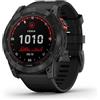 Garmin fēnix 7 Solar, Smartwatch con ricarica solare, 47mm, Display 1,3, Touchscreen, +30 Sport, GNSS multibanda, Cardio, SpO2, Mappe, Musica, Garmin Pay, Autonomia 22 giorni (Slate Gray & Black)