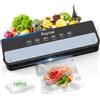 Raycial Macchina Per Sottovuoto con Sacchetti Sottovuoto, Macchina per Sottovuoto 5 in 1, per Asciutto, Umidità, Fresco, Saldatrice Per Alimenti, Sigillatrice Compatta E Completamente Automatic