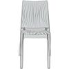 Grandsoleil S6327TRYL Upon Dune-Sedia impilabile in policarbonato Trasparente, 54 x 50 x 84 cm, Colore: Grigio Fumo Chiaro