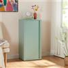 [en.casa] Armadio a Colonna in Metallo Armadietto da Ufficio con 1 Anta e 2 Ripiani Regolabili in Altezza Mobile in Acciaio per Archivio 88 x 40 x 35 cm - Menta Verde