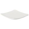 LE COQ PORCELAINE Cassiopea piatto pane quadrato color avorio cm 12 (minimo 12 pezzi)