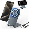 Moxtouz Mag-Safe Caricatore Wireless iPhone, Caricabatterie Magnetico Stazione di Ricarica Rapida Wireless per iPhone 16 Pro Max Plus 15 14 13 12,Samsung Galaxy S25 Ultra S24 S23 S22 S21,Google Pixel 9 Pro 8a