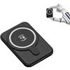 Yarvoney Power Bank Wireless 10000mAh, Mini Batteria Esterna 22,5 W, Yarvoney Ultra Sottile & Leggero Ricarica Rapida Magnetico Powerbank per iPhone Samsung Huawei Xiaomi Tablets Gilet Riscaldato ecc (Nero)