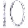 ChicSilver Orecchini Cerchio Argento 925 Grandi 30mm, Orecchini a Cerchio da Donna, Orecchini Donna in Argento - ChicSilver