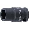 BGS 7288 | Inserto per chiave a bussola esagonale | azionamento quadrato interno 6,3 mm (1/4) | SW 8 mm