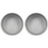 PME RND062 Teglia Professionale, Alluminio, Argento, 15.2 cm (Confezione da 2)