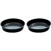 PADERNO WORLD CUISINE Paderno 11742-26 Teglia Forno, in Ferro, 26 cm, Blu (Confezione da 2)