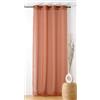 Linder - Tenda con fibbia - Finitura occhielli colore canna fucile - Colore arancione mattone - 140 x 240 cm - 100% poliestere - Collezione Boucline