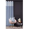 Chic Home CHIC Stripe - Tenda in velluto, 140 x 270 cm, con occhielli blu