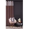Chic Home Stripe - Tenda in velluto, 140 x 270 cm, con occhielli rosa