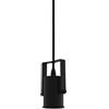 Eglo lampada a sospensione Calari, luce sospesa minimalista, illuminazione per soggiorno e sala da pranzo in metallo nero, attacco lampadina E27