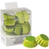 Decora, 0339785 Confezione da 180 Pirottini Bon Bon Lime Metallic da 27 X 17 mm, in Carta da Forno, Resistono fino a 180°C, Made in Italy