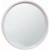 Adatto-M T150005 Specchio in vetro rotondo con cornice ABS bianca diametro 50 cm