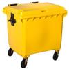 Adatto-M T766661 Contenitore rifiuti da esterno 4 ruote da 1100 litri GIALLO