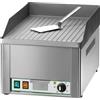 Fimar attrezzature per la ristorazione p FRY1R Fry top elettrico da banco monofase 3000W piano singolo rigato acciaio