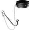 Kutocesy Set Di Legami Sessuali BDSM Con Gancio Anale, Collare Regolabile Butt Plug Gancio Anale Legami Bondage Estrema Schiavo SM Giocattoli Del Sesso Fetish Per Coppie (Black Padded)