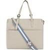 palpito, Borsa shopper in pelle Donna, bianco