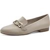 Jana Damen Slipper mit Blockabsatz Vegan, Mocassino Donna, Beige, 38 EU