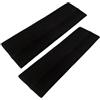 WESTEND CHOICE Fasce per capelli larghe 7 cm, confezione da 2, tinta unita, elastiche, unisex, per palestra, esercizi, per donne e uomini, morbide, per yoga (nero)