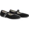 PAYMA - Mary Jane in Velluto da Donna. Ballerine Basse, Casual, Maryjane, Sandali Comodi. Prodotto in Spagna. Chiusura con Fibbia. Colore: Grigio, Taglia: EU 38