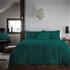 Lizzie Jacobs, Set copripiumino Cuddles in pile a pelo lungo, double-face, morbido, soffice, raffinato, caldo, comodo, confortevole, coccoloso (verde, singolo)
