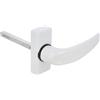 Amig - Poignée de porte d'intérieur avec Rosace | Pognée Modèle Delta | 121 x 72 mm | Élégant et Simple | Taille du carré 8 mm | Poignée Ergonomique | Aluminium Blanc