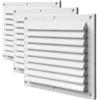 La Ventilazione B1714B Griglia di Ventilazione in plastica bianca, rettangolare da sovrapporre. Dimensioni 175x146 mm