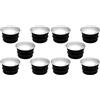 cyclingcolors 5x Tappi tondi alettati puntali plastica copriforo cromo mobilia piede tubi, 28mm (Confezione da 2)