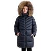 SOLOCOTE Cappotto invernale imbottito per ragazze con piumino sintetico, cappuccio in pelliccia finta, foderato in sherpa, giacca parka resistente all'acqua rosso 12 anni